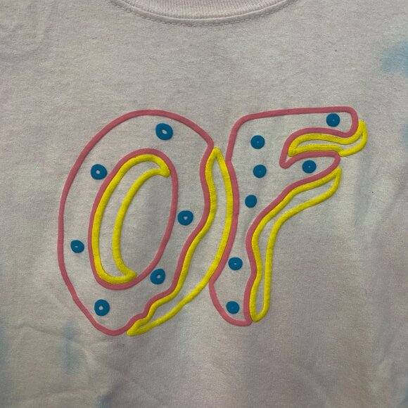 Odd Future Puffy Print OF Logo Sleeve Tshirt size Small - Picture 2 of 5
